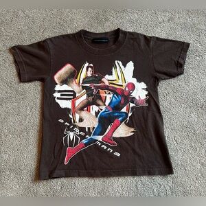 Vintage 2007 Spider-Man 3 Youth size Medium (5/6) Brown Short Sleeve Shirt